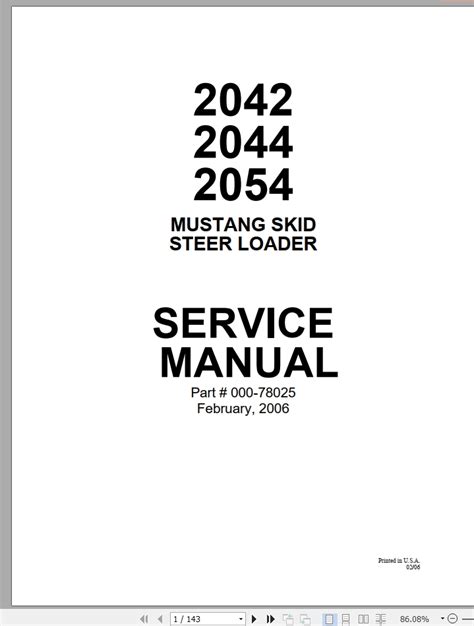 mustang 2044 manual pdf